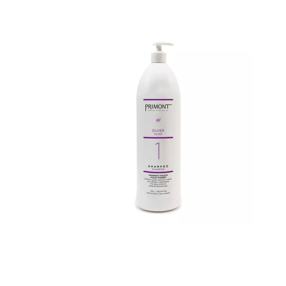 Shampoo matizador Silver de Primont violeta 1.800ml
