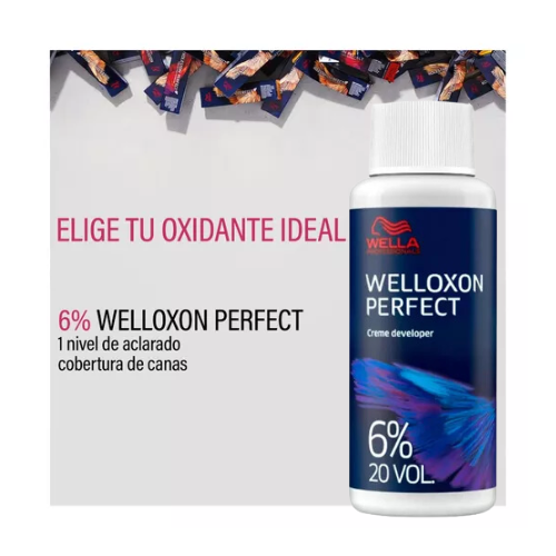 Oxidante Welloxon 20 Volúmenes Wella 60 ml.