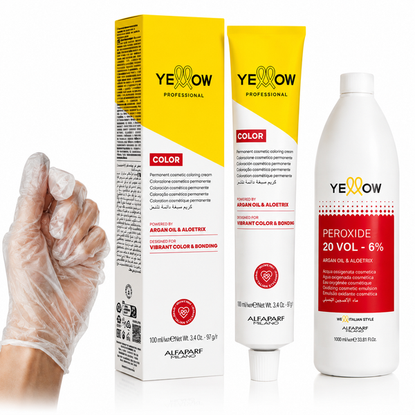 Kit Tintura Alfaparf Completo con Oxidante y Guantes | Raíz al Día