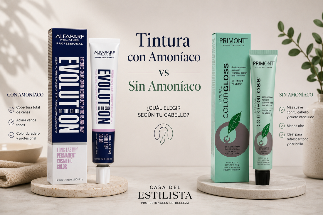 Tintura con Amoníaco vs Sin Amoníaco: Cuál Elegir Según tu Cabello