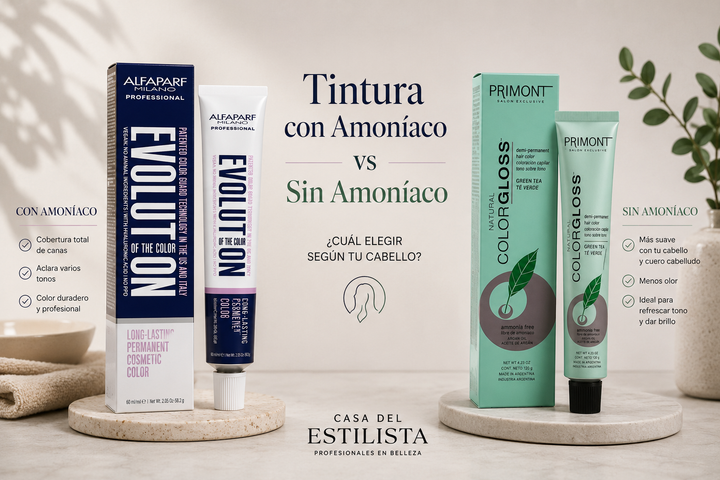 Tintura con Amoníaco vs Sin Amoníaco: Cuál Elegir Según tu Cabello