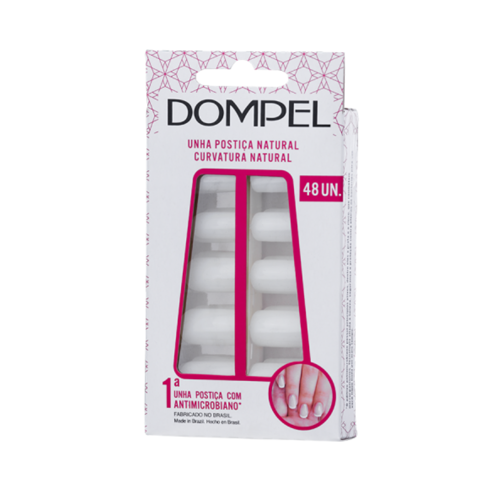 Uñas Postizas Dompel Curvatura Natural 48 Unidades