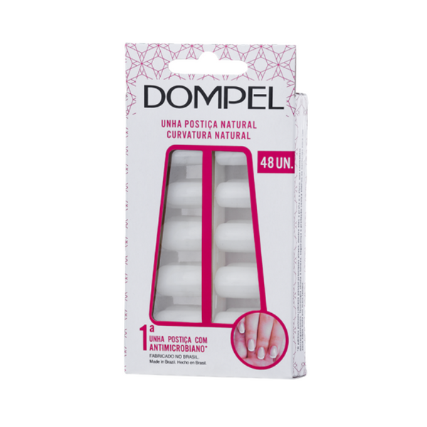 Uñas Postizas Dompel Curvatura Natural 48 Unidades