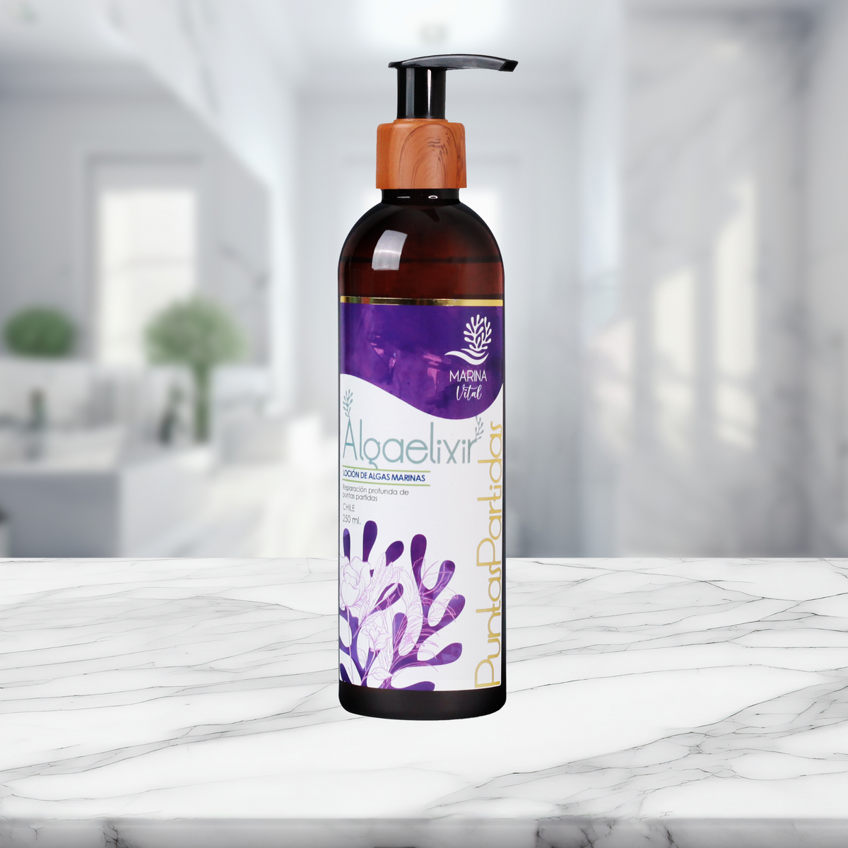 Hidrogel Marina Vital Algaelixir Puntas partidas algas marinas y dimeticona 250 ml.