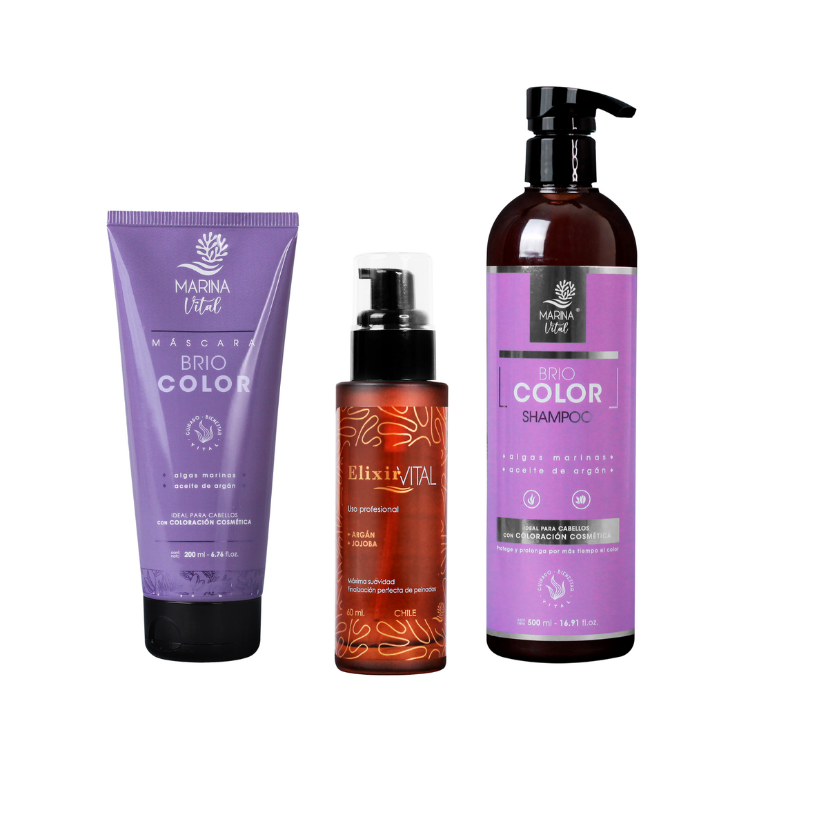 Pack Mantención Color Marina Vital ¡Color vibrante por más tiempo!