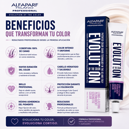 Tintura Evolution of Color de Alfaparf 60 ml. + Oxidante