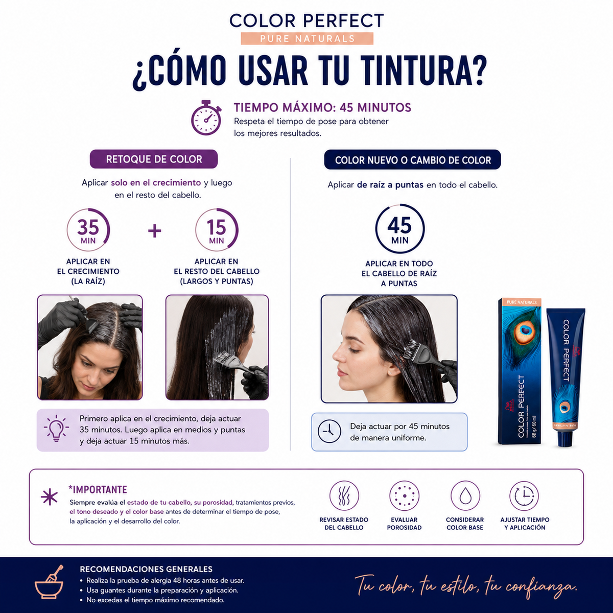 Tintura Color Perfect de Wella 60 gr.