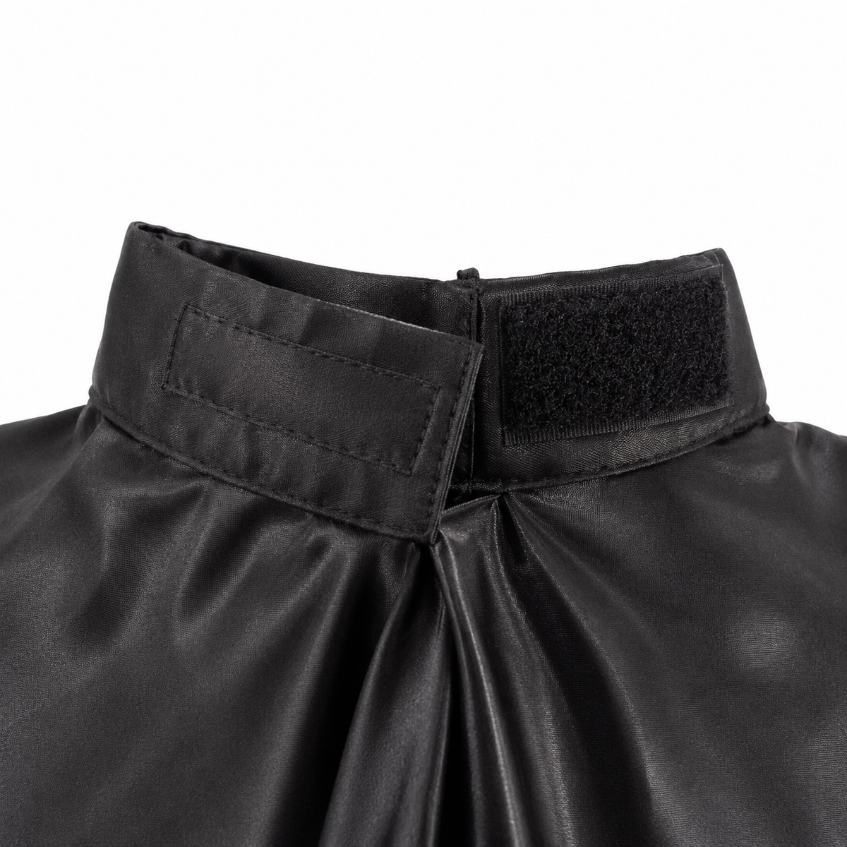 Capa de Tafetán Negra para Peluquería | Ligera y Profesional con Velcro