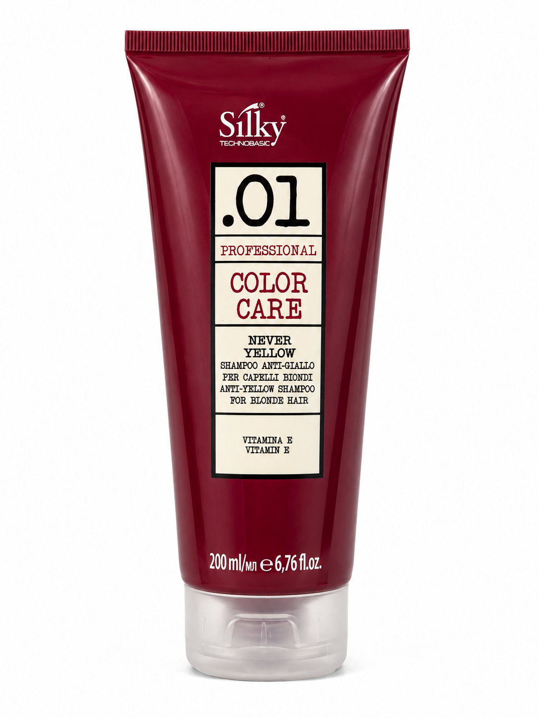 Shampoo Matizador Violeta Silky Never Yellow 200 ml | Anti Amarillo