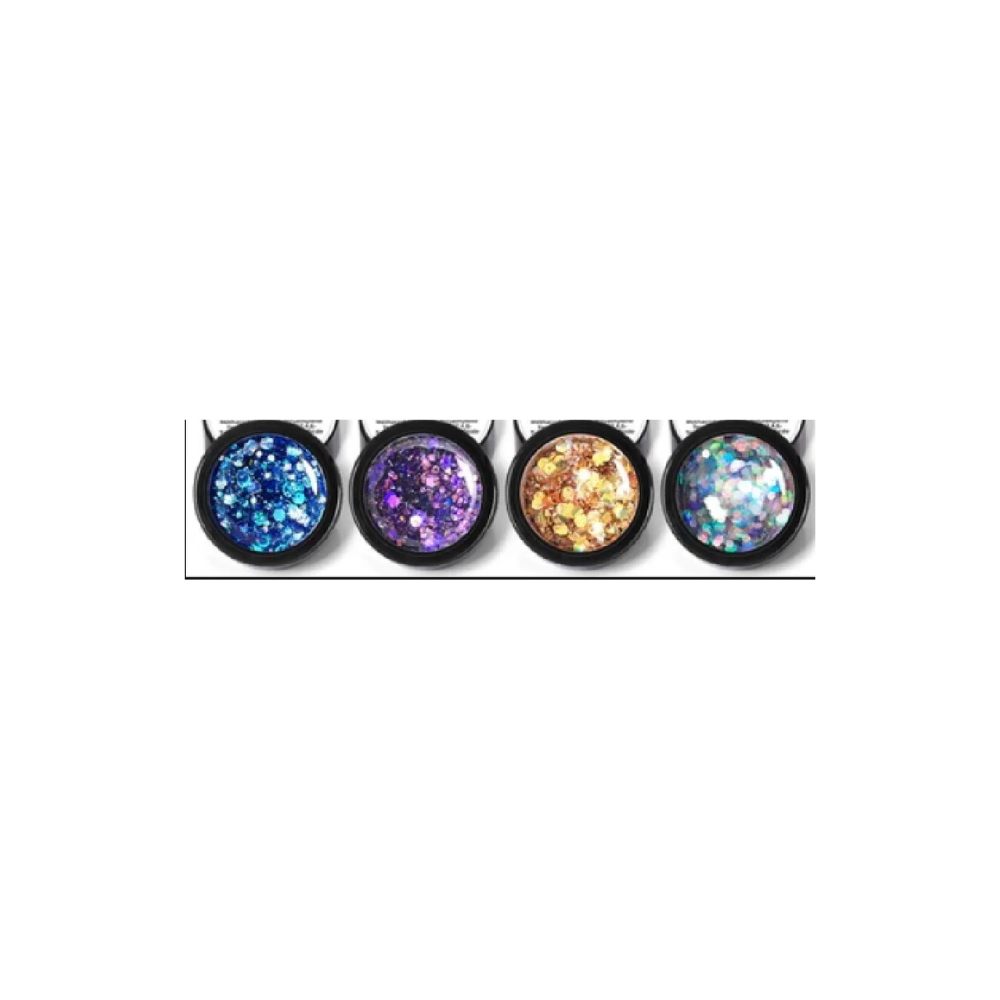 GEL GLITTER 3 GRS PARA UÑAS