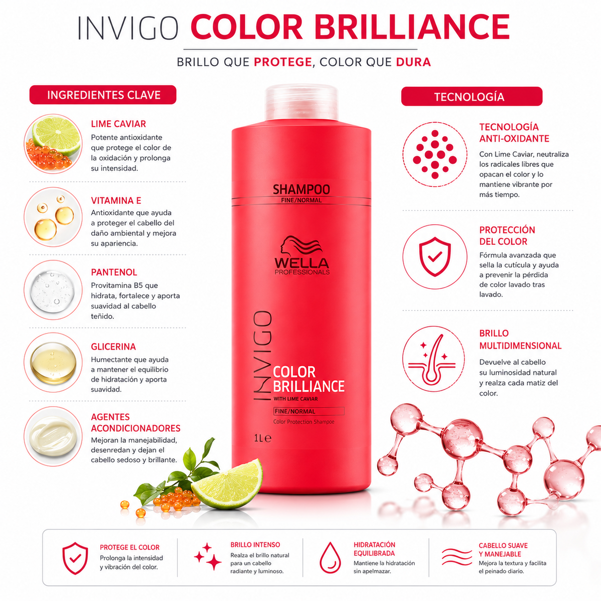 Shampoo Wella Invigo Brilliance 1000 ml.