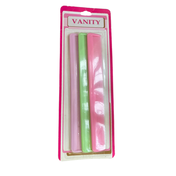 Peineta larga 3 unidades Vanity