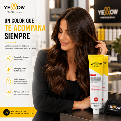 Tintura Yellow de Alfaparf 100 ml. + Oxidante de 20 volúmenes