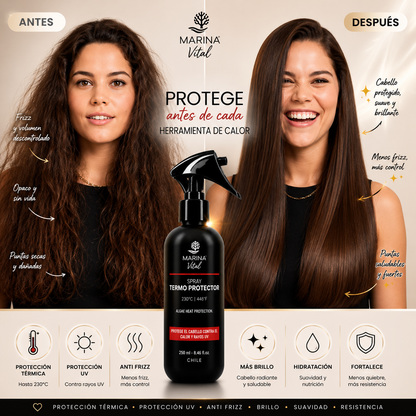 Protector Térmico Marina Vital 250 ml | Protección contra el Calor, Frizz y Rayos UV