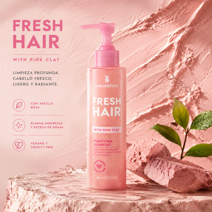Shampoo Detox Capilar Arcilla Rosada Lee Stafford 200 ml.