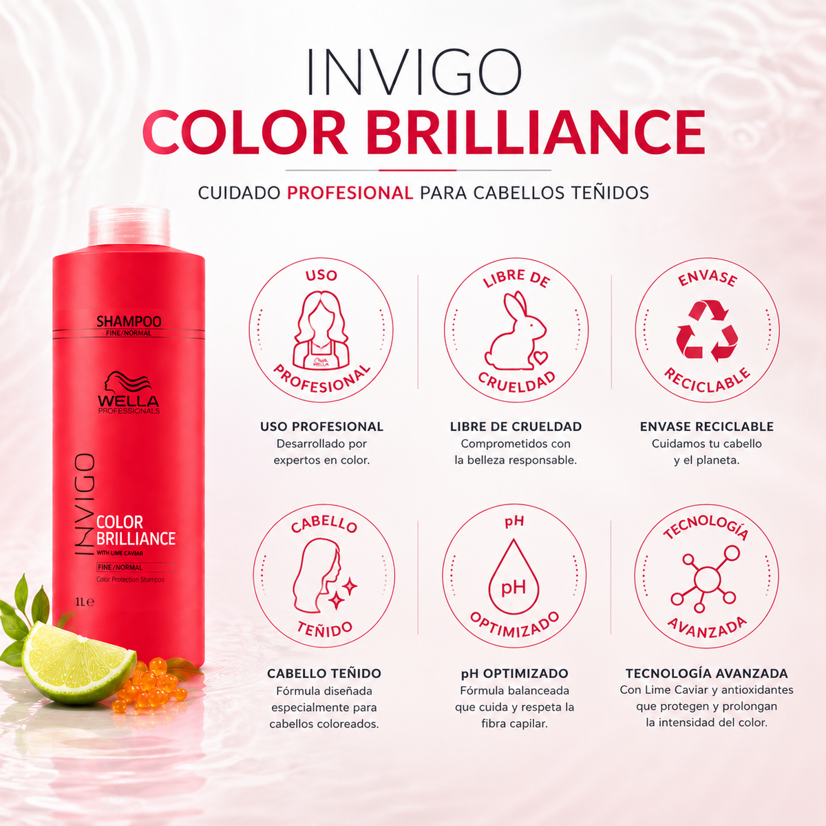 Shampoo Wella Invigo Brilliance 1000 ml.
