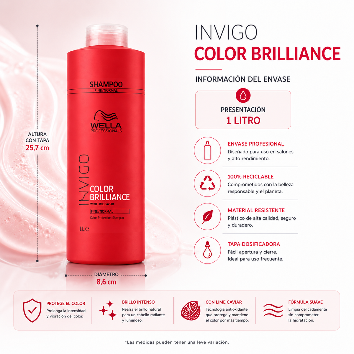 Shampoo Wella Invigo Brilliance 1000 ml.