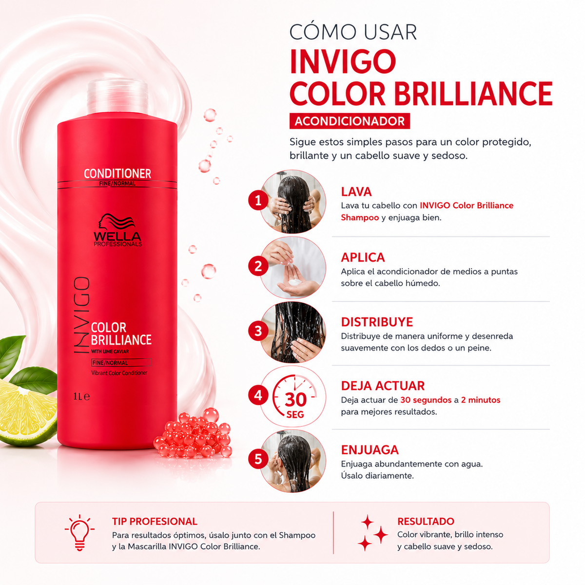 Acondicionador Wella Invigo Brilliance 1000 ml.