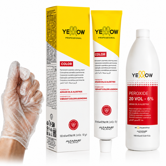 Kit Tintura Alfaparf Completo con Oxidante y Guantes | Raíz al Día