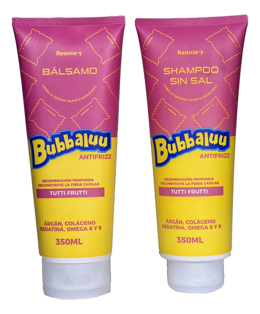 Kit Shampoo y Bálsamo Tuttifruti Babbaluu – Rutina Frutal de Nutrición y Suavidad