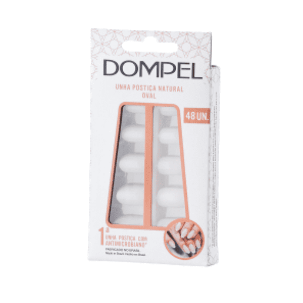 Uñas postizas Oval Dompel 48 unidades