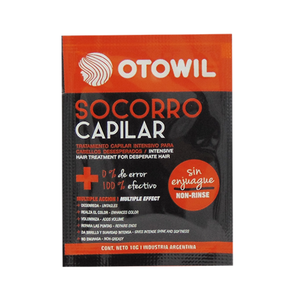 Máscara Otowil Socorro Capilar 10 gr.