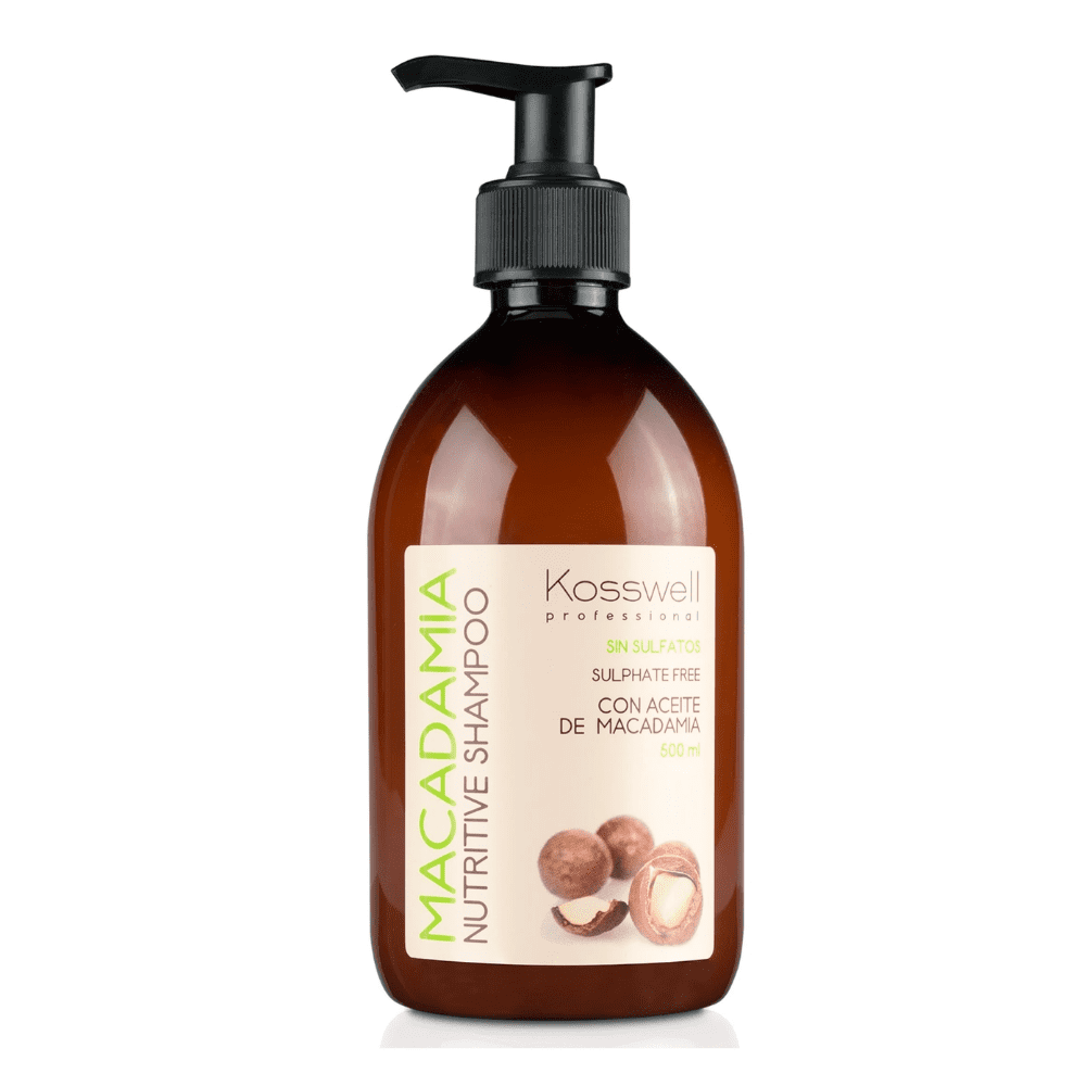 Shampoo Koswell Cabellos porosos & decolorados Aceite de macadamia 500 ml.