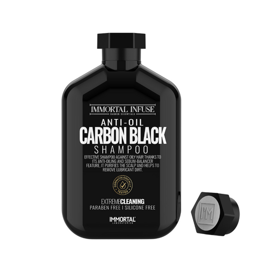 Shampoo Immortal Carbon Black cabellos grasos 500 ml.