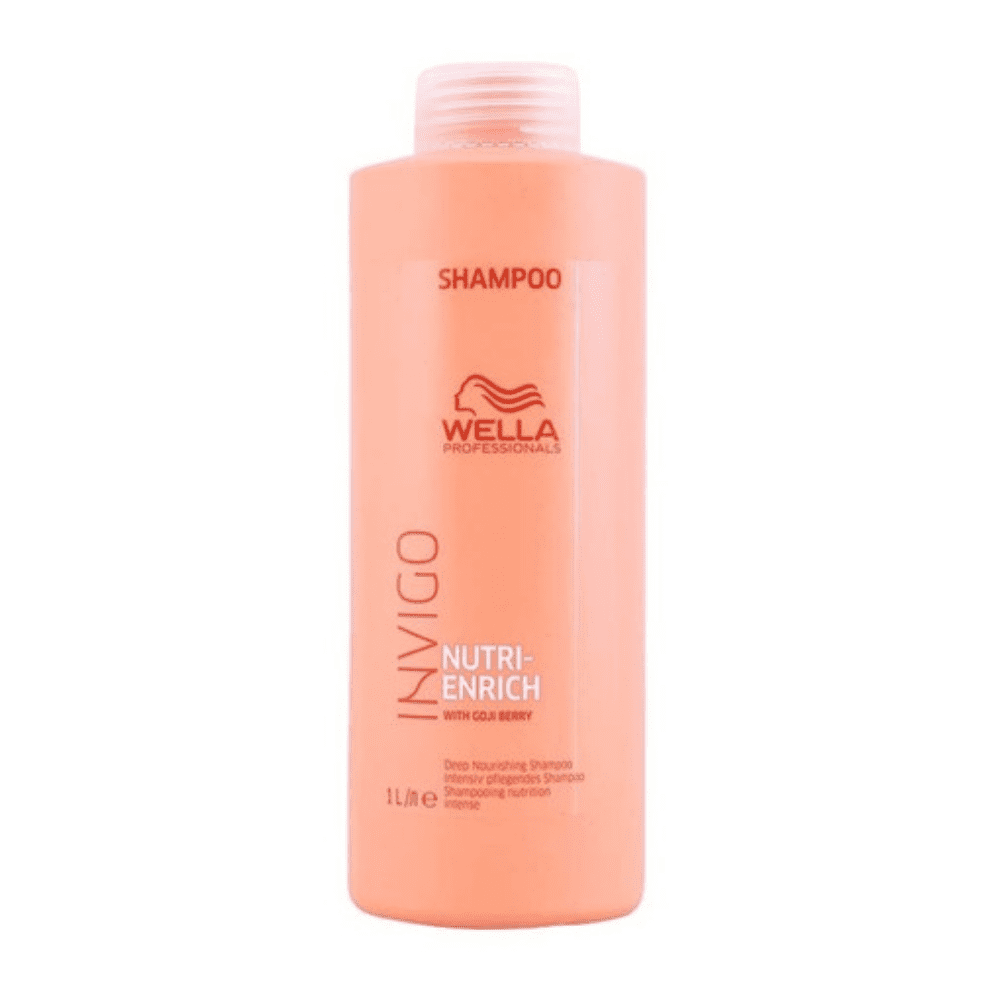 Shampoo Wella Invigo NutriEnrich cabello seco y poroso 1000 ml.