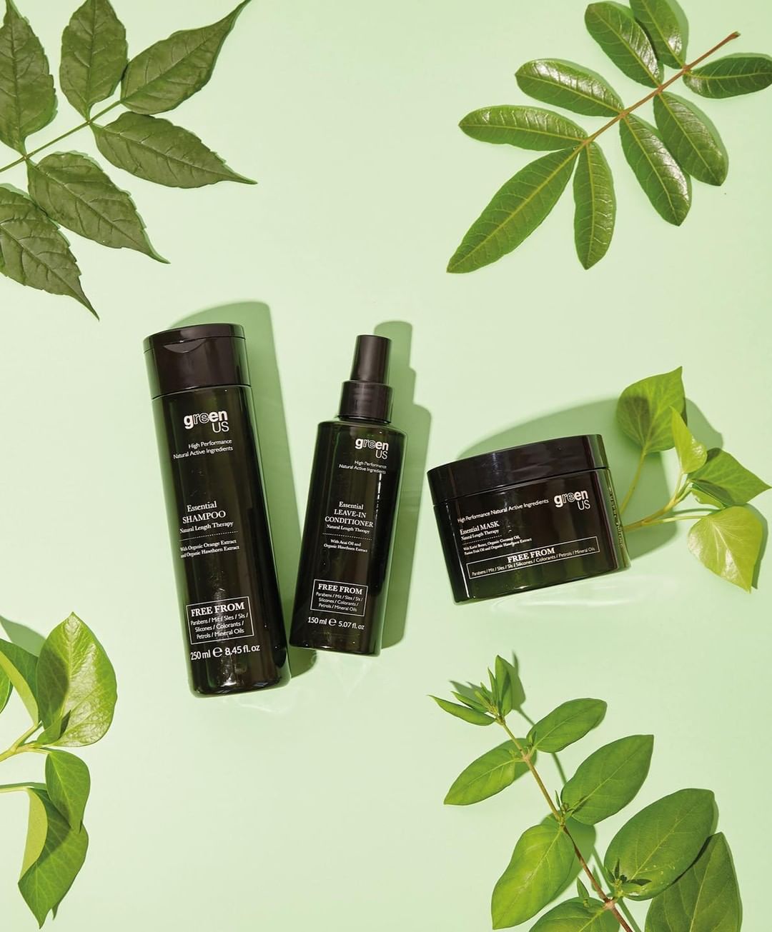 Kit Detox Shampoo, Mascarilla y Leave In GreenUs